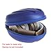 Hermithsell Hard EVA Travel Case Fits Wireless On-Ear Headphone (Dark Blue)