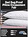 Niagara Sleep Solution 2 Pack Cotton Queen 20x30 Pillow Protectors 100% Waterproof Zippered Cotton White Terry Pillow Encasement Washable Long Life Soft (2 Pack Queen)