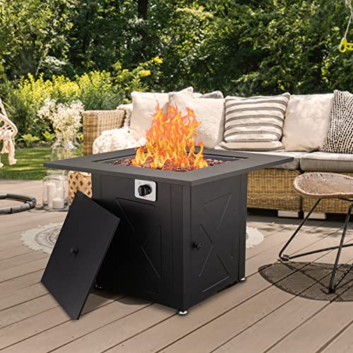 Grand Patio Propane Fire Pits 28 inch Outdoor Gas Fire Pit Table,50,000