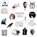 (17 Pack) Game of Thrones Laptop Stickers for Adults, Game of Thrones Merchandise and Gifts, Redbubble Stickers for Teens - Laptop Decals & Stickers for Water Bottles, Hydro Flask Stickers