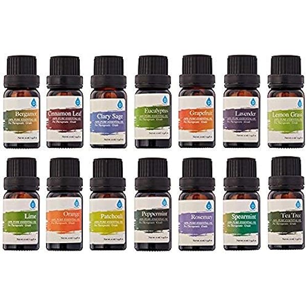 Amazon Com Pursonic 100 Pure Essential Aromatherapy Oils Gift Set 14 Pack 10ml Home Kitchen