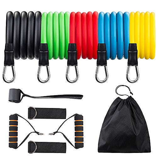 REDESS 11 Pack Exercise Resistance Bands with Handles Exercise Stretch