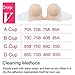 HUBORLOVES Self Adhesive Deep U Plunge Bra Push Up Backless Sticky Adhesive Invisible Bras, D, Beige