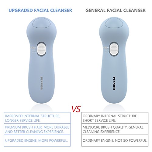 Facial Brush, PIXNOR [Newest 2020] 7 in 1 Electric Face Cleansing