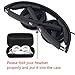 Geekria Shield Headphones Case Compatible with Sennheiser PXC300, PXC250-II, PXC250, Sony WI-XB400, WI-SP600N Case, Replacement Hard Shell Travel Carrying Bag with Cable Storage (Black)