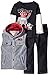 Kids Headquarters Little Boys' Fleece Vest with Tee and Pant Set