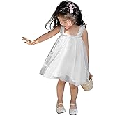 AGQT Baby Girls Tulle Tutu Dress Birthday Party Tulle Babydoll Dresses Size 9M-4T