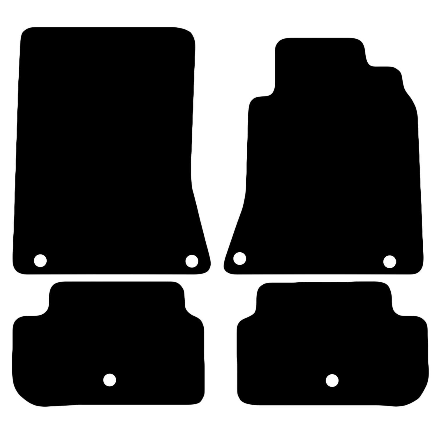 Carsio Carpet Car Mats For Infiniti Q30 2016+ Onwards 4 Piece Set Tailored Fit Floor Mat Complete Accessory Black Custom Fitted - All Weather, Anti-Slip Backing & Black Trim