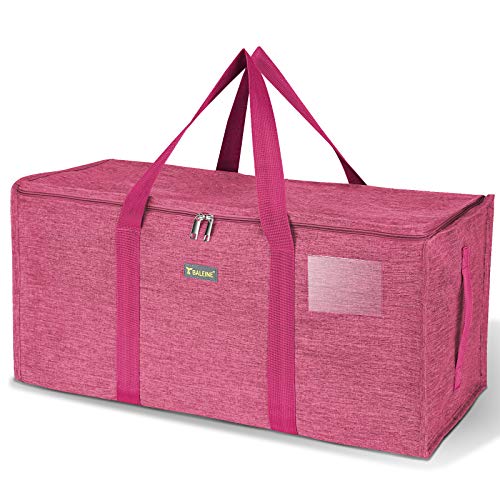 BALEINE Extra Large Storage Tote with Zippers & Carrying Handles, Heavy