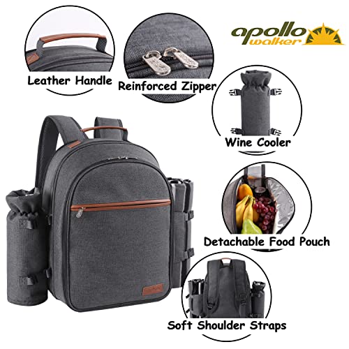 Apollo Walker Picnic Backpack Set for 2 Person with