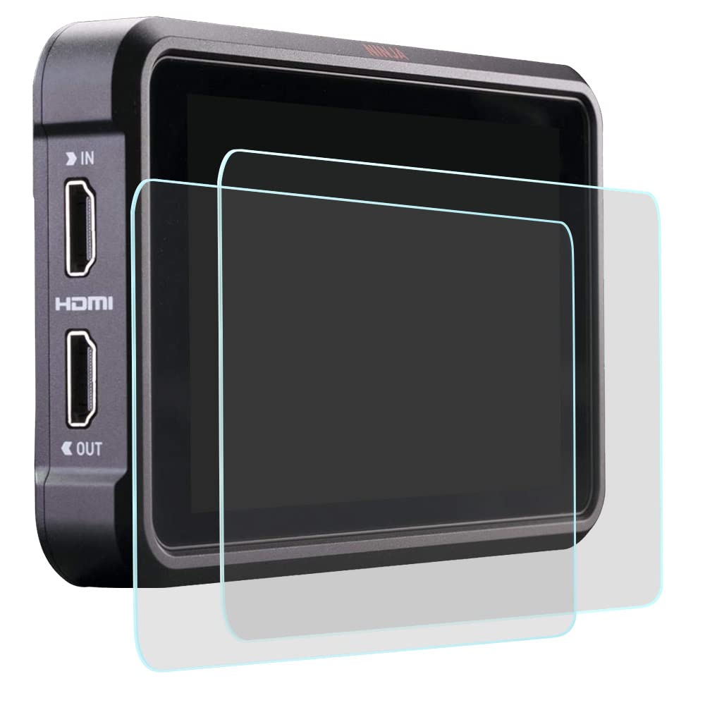 Fire Rock V5 Touch Screen Protector for Atomos Ninja V5 Recording Monitor, Ultra-Clear 9H Hardness Tempered Glass Cover for Atomos Ninja V5 Accessories-2 Packs