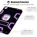 TabPow Case for iPad Mini 2nd,3rd,4th,5th Gen, Kidsproof Tablet Cover with Shoulder Strap and Stand, Hand Grip, Pencil Holder - Purple Teal