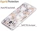 Galaxy S8 Case,Samsung Galaxy S8 Case,Spevert Marble Pattern Hybrid Hard Back Soft TPU Raised Edge Ultra-Thin Shock Absorption Scratch Proof Slim Protective Case for Samsung Galaxy S8 - White