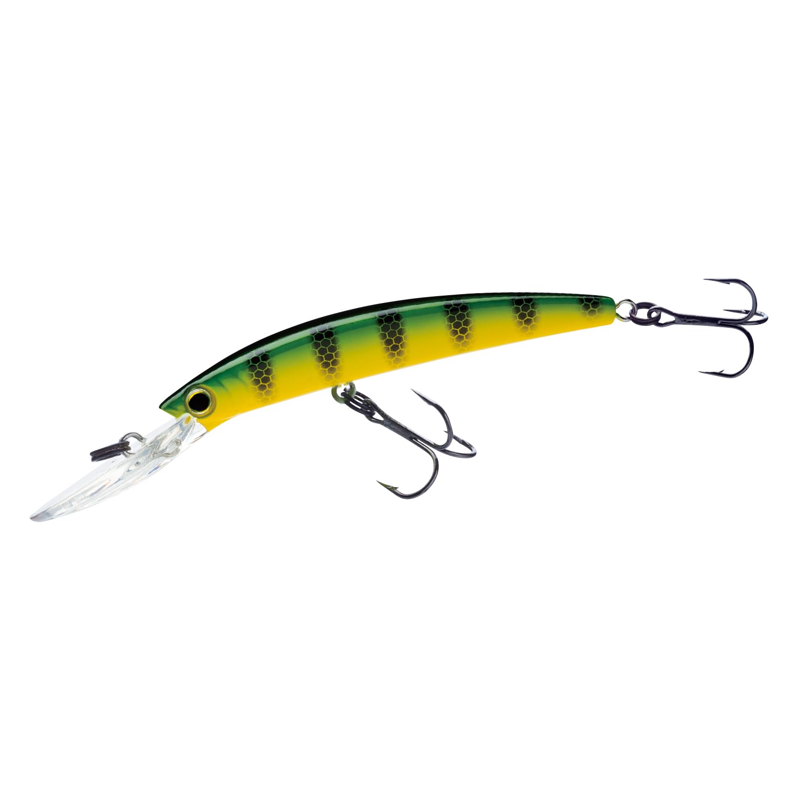 Yo-Zuri Crystal Minnow Deep Diver Walleye (F) 110mm 4-3/8" Green Perch Floating Deep Diver Lure