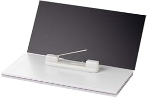 ALL QUALITY 1-1/2" X 3" Name Tag/Badge Blanks with Pin - 10 Pack (Black)