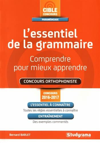 L' essentiel de la grammaire, concours orthophoniste