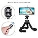 Phone Tripod, Flexible Cell Phone Selfie Stick Tripod Stand Camera Tripod Holder Mount and Universal Clip for Phone, DSLR Sports Camera