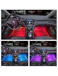 Equipo de iluminación LEDGlow de 4 piezas en 7 colores para el interior del coche