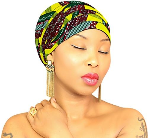 Women Large Head Wrap, Turban Head Covers, Traditional African Headwrap, Long Head scarf & Head Band