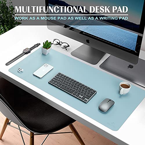 K KNODEL Desk Mat, Mouse Pad, Desk Pad, Waterproof Desk Mat for Desktop, Leather Desk Pad for