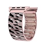 Apple Watch Band 42mm Women Men, Bling Leopard Print iWatch Replacement Straps, Length Adjustable Jewelry Wristband for Apple iWatch Series1, 2, 3, Edition, Nike+ from Soaos (42mm - Rose Gold)