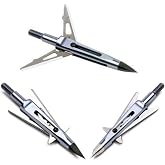 New Archery Products Killzone 2 Blade Rear-Deploying Bow Hunting Mechanical Broadheads with 2" Cutting Diameter &amp; Spring-Clip Design - 3 Pack