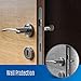 Wall Door Stop Door Knob Bumper & Wall Protector. Sound Dampening Self-Adhesive Door Stop (Clear, 2-Pack) (0.7 in Thick & 1.8 in Diameter)