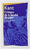 Critique de la faculté de juger by 