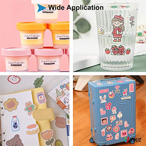 Uinkit Glossy Sticker Paper for Inkjet Printer Printable Vinyl White