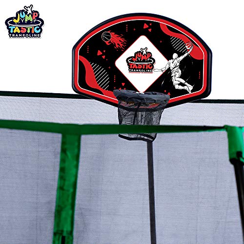JumpTastic Trampoline Basketball Hoop Large Board 29.5 * 20in Universal