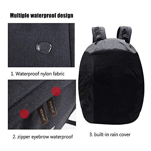 JJSFJH Kamerarucksack Große Kapazität Multifunktionale, stoßfeste Kameratasche mit Regenschutz Zubehör Spiegelloser… – Bild 6