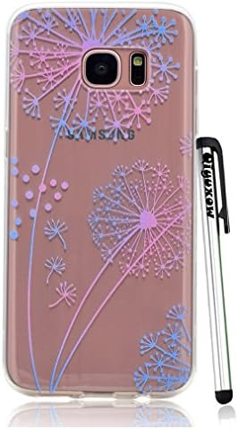 Galaxy S7 Edge Case, Clear Soft TPU Gradient Dandelion Style Gel Silicone Case Protective Cover Skin for Samsung Galaxy S7 Edge