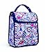BUILT Neoprene Girl's Lunch Sack, Mosaic Flower Blue