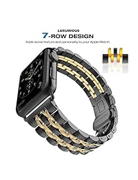 YOUTIME correas compatibles con iWatch, Premium Metal Link pulsera accesorios correas de repuesto para iWatch Series 4 3 2 1