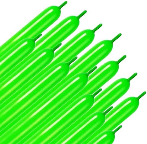 Aerfas 260q Balloons,200 Pack Thickening Latex Twisting Modelling Long Magic Balloons for Animal Model,Weddings, Birthdays, Party Decorations (Light Green)