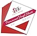 Scraft Artise 12x12 Permanent Vinyl, 10 Pack Red Outdoor Adhesive Backed Craft Sheets in Matte Finish Compatible with Silhouette and Cricut to Make Monograms Stickers Decals and Signs