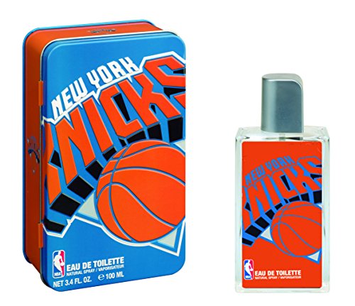 New York Knicks NBA Cologne Gift Set For Men 3.4oz EDT Spray & Metal Team Branded Collectors Box