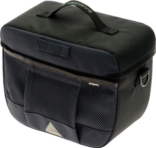Axiom Barkeep DLX 9 Handlebar Bag: Black/Gray