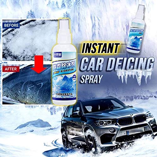 ☀ Dergo ☀Deicing spray,Deicing agent glass spray defrosting Windshield Windows Wipers Spray 100ml
