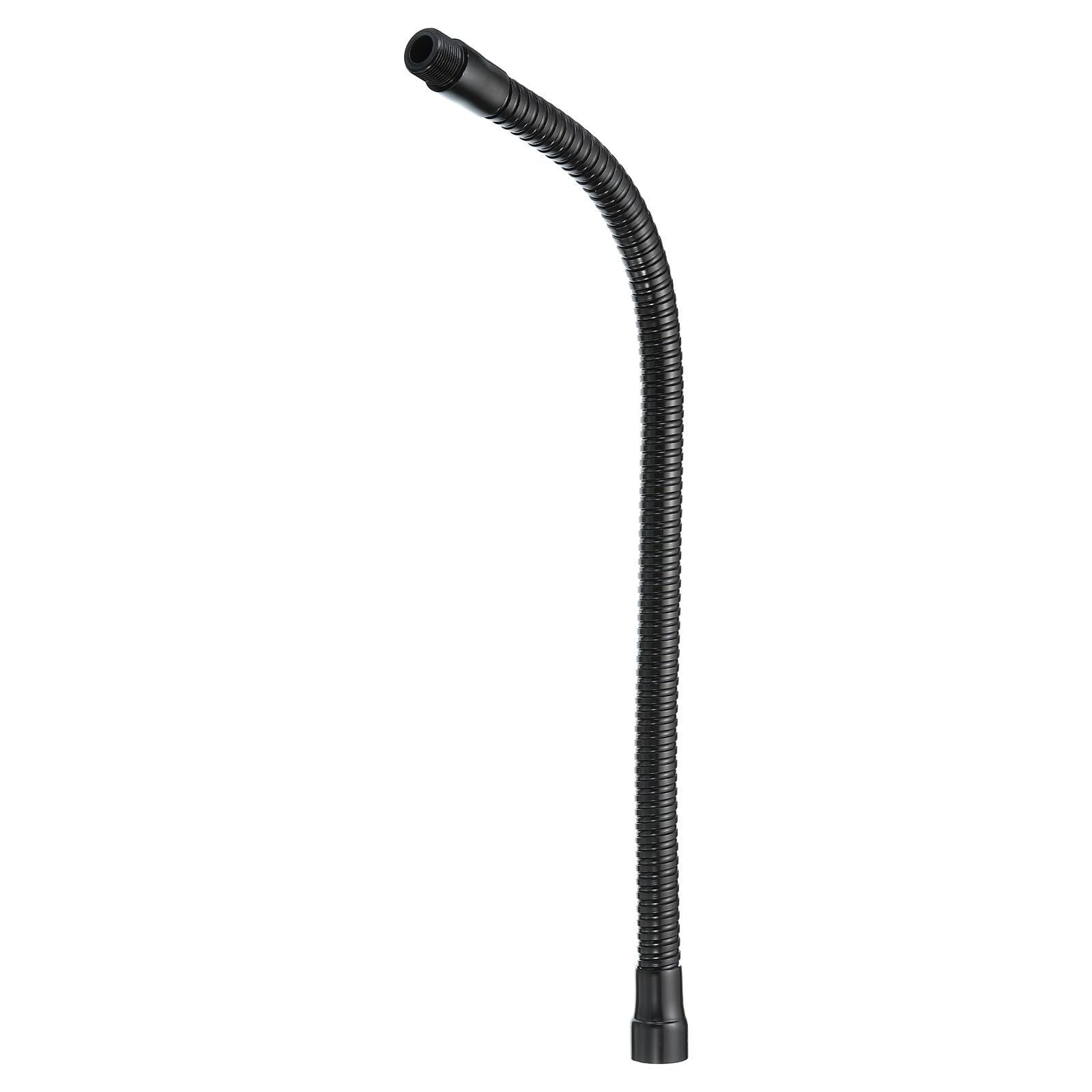 PATIKIL 16" Microphone Gooseneck, 5/8"-27 Thread Metal Universal Hose Flexible Arm Gooseneck Tube Extension for Multifunction DIY, Black — image 1