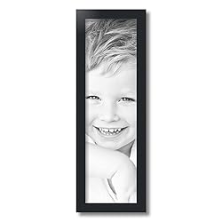 ArtToFrames 7x24 Inch Black Picture Frame, This