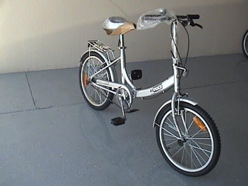 BESTCO PRODUCTS Folding Bike 20 Inchces Color Silver