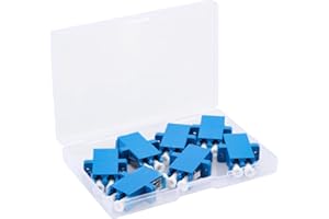 7 PC Fiber Optic Coupler Fiber Optic Cable Adapter LC to LC Duplex Singlemode