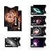 RFID Blocking Sleeves Set Case Aluminum Wallet Card Holder (10 RFID Credit Card Protector & 2 Passport RFID Sleeves), Galaxy Unique Design, Top Load - For Daily Easy Use 90 Day