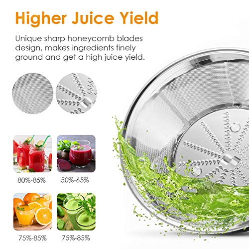 picberm Juicer Extractor Picberm Wide Mouth Juicer Machines, 3 Speed