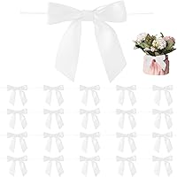 WishLotus Lot De 50 Nœuds En Ruban De Satin Avec Ruban Adhésif, Simple Face, 5 Cm X 5 Cm, Pour Emballage Cadeau, Bricolage, Décoration De Mariage, Fabrication De Cartes, Décorations De Couture