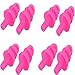 TopNotch Silicone Earplugs Swimming or Sleep - 4 Pink Pairs for Silicon Swim or Travel Ear Plugs