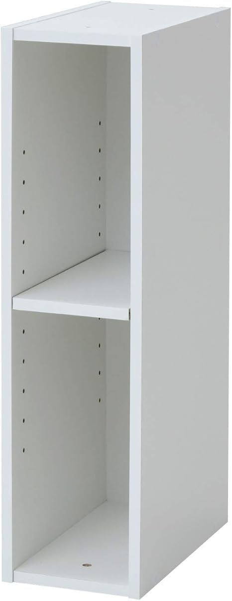 Amazon 山善 ラック スリム 幅15 2段 対応 隙間収納 棚板の高さが変えられる 6段まで積み重ねられる 棚 スリムユニット 組立品 ホワイト Slu Mwh オープンシェルフ ラック オンライン通販