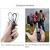 Techion-Paracord-Survival-Keychain-Compass-60-inch-Disassembled-Length-7-inch-Braided-Strong-Paracord-Keychain-with-Key-Ring-Compass-Carabiner-and-Quick-Release-Clip