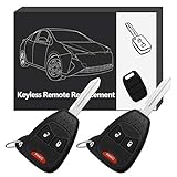 YITAMOTOR 2 Keyless Entry Remote Control Uncut Ignition Car Key Fob Replacement for OHT692427AA KOBDT04A
